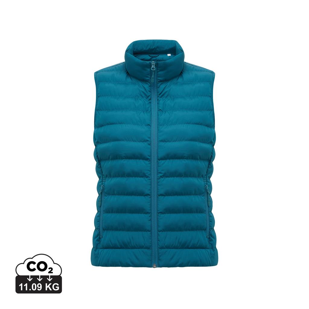 Dark Teal - Front - Iqoniq Womens-Ladies Meru Recycled Polyester Body Warmer