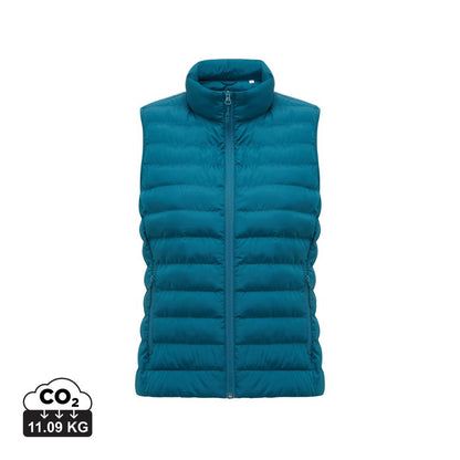 Dark Teal - Front - Iqoniq Womens-Ladies Meru Recycled Polyester Body Warmer