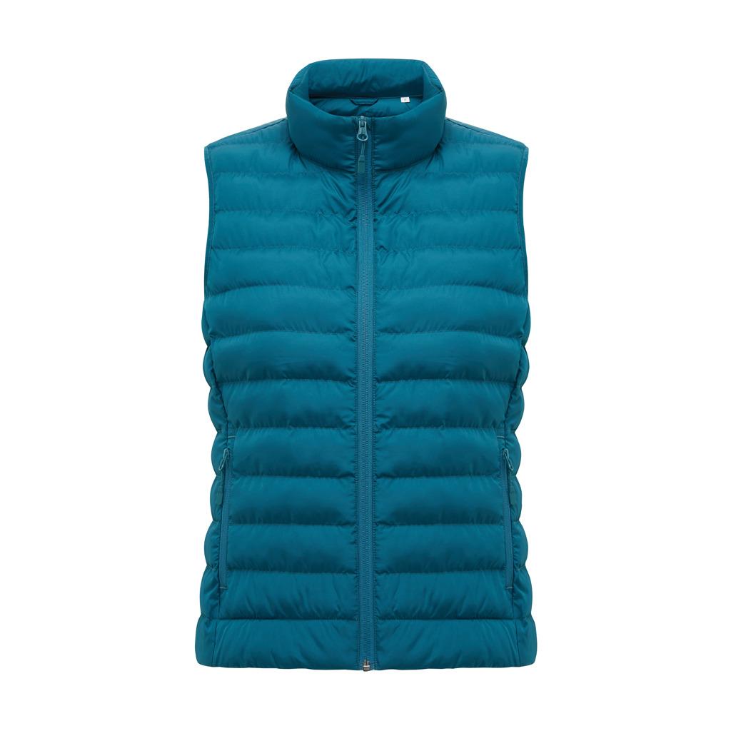 Dark Teal - Back - Iqoniq Womens-Ladies Meru Recycled Polyester Body Warmer