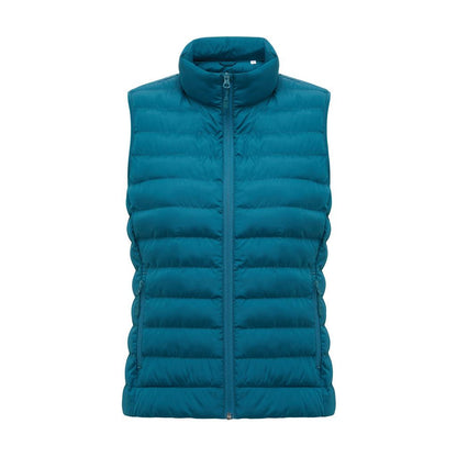 Dark Teal - Back - Iqoniq Womens-Ladies Meru Recycled Polyester Body Warmer