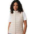 Beige - Side - Iqoniq Womens-Ladies Meru Recycled Polyester Body Warmer