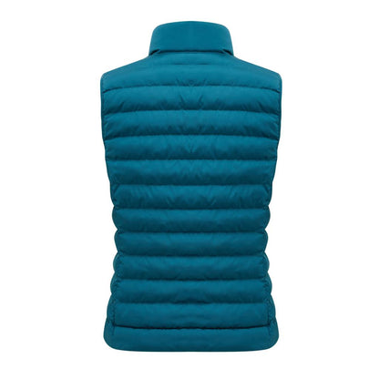 Dark Teal - Side - Iqoniq Womens-Ladies Meru Recycled Polyester Body Warmer
