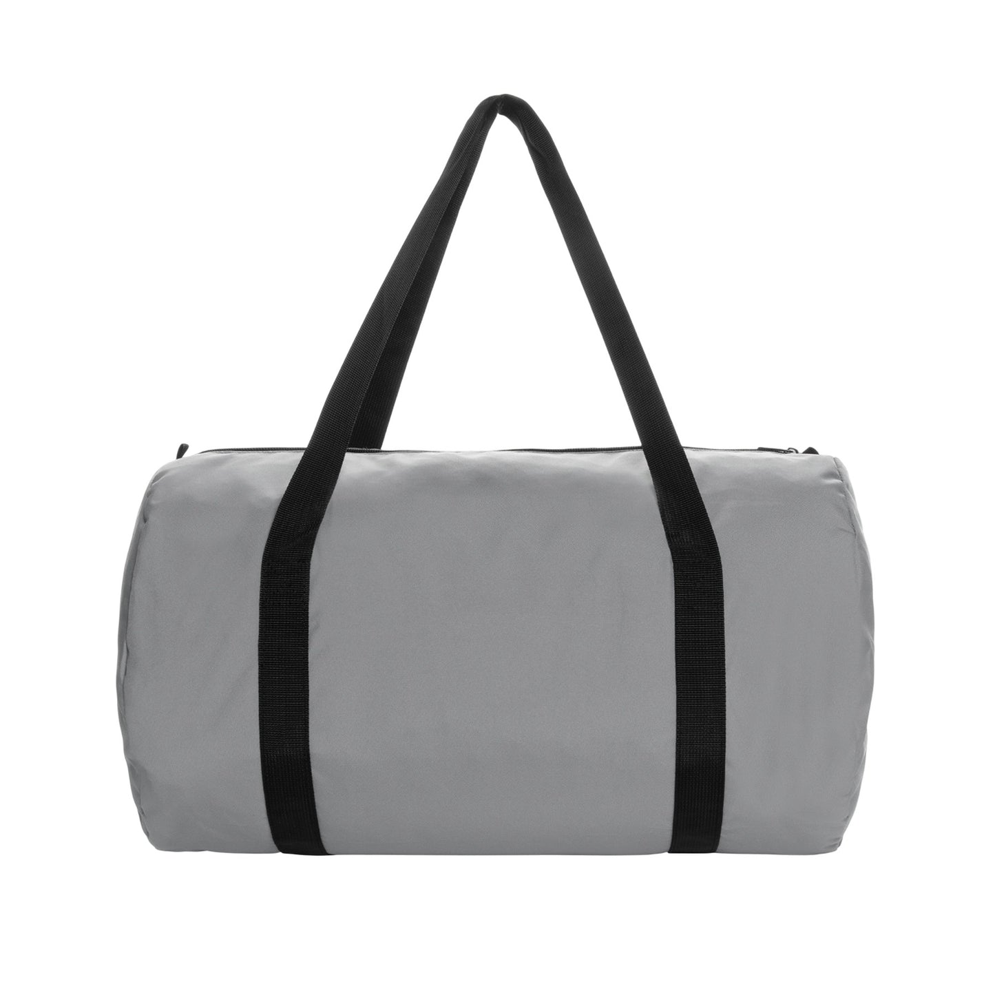Grey - Front - XD Collection Dillon RPET Sports Foldable Duffle Bag