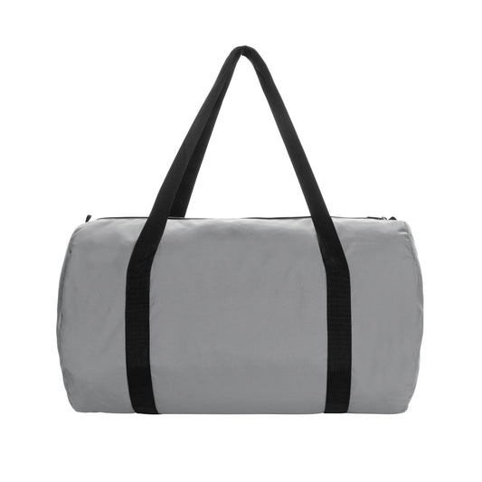 Grey - Front - XD Collection Dillon RPET Sports Foldable Duffle Bag