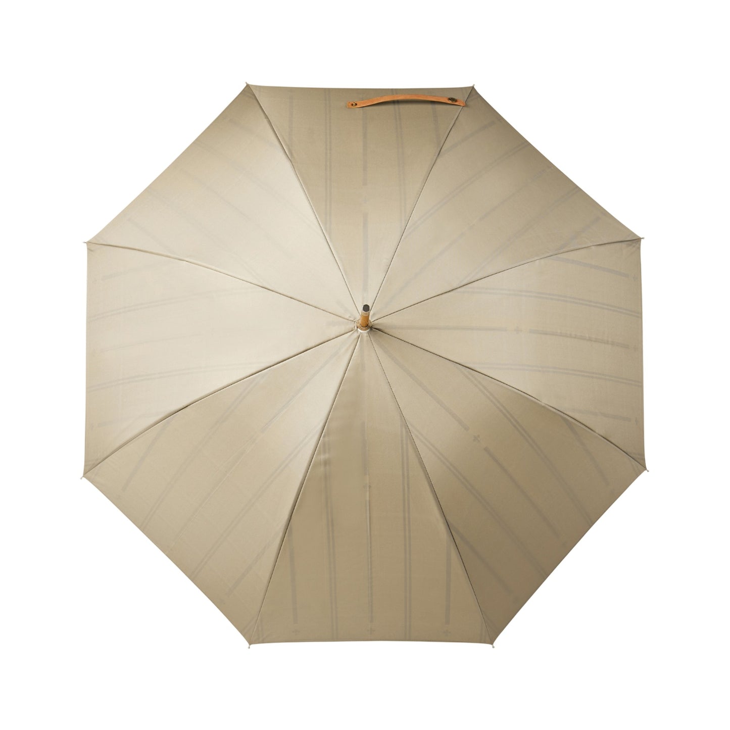 Beige - Back - Vinga Bosler Recycled Aware Stick Umbrella