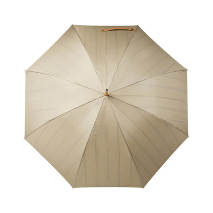 Beige - Back - Vinga Bosler Recycled Aware Stick Umbrella