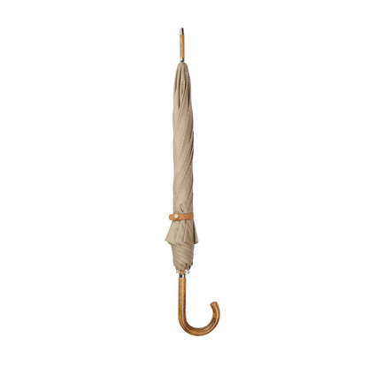 Beige - Side - Vinga Bosler Recycled Aware Stick Umbrella