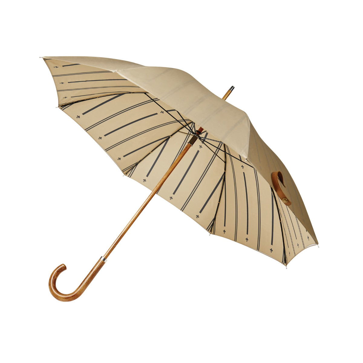 Beige - Front - Vinga Bosler Recycled Aware Stick Umbrella