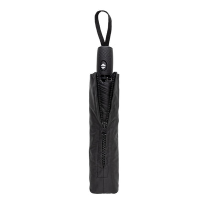 Black - Side - Swiss Peak Aware Automatic Folding Umbrella