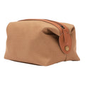 Brown - Back - Vinga Sloane Recycled Polyester Toiletry Bag