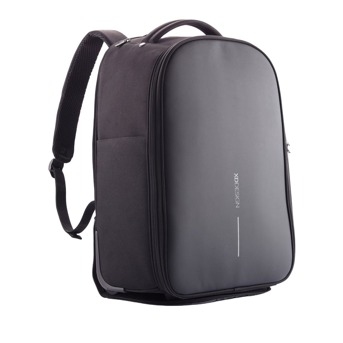 Black - Side - XD Design Bobby Wheeled Backpack