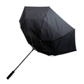 Black - Side - XD Collection Impact RPET Aware Stormproof Stick Umbrella