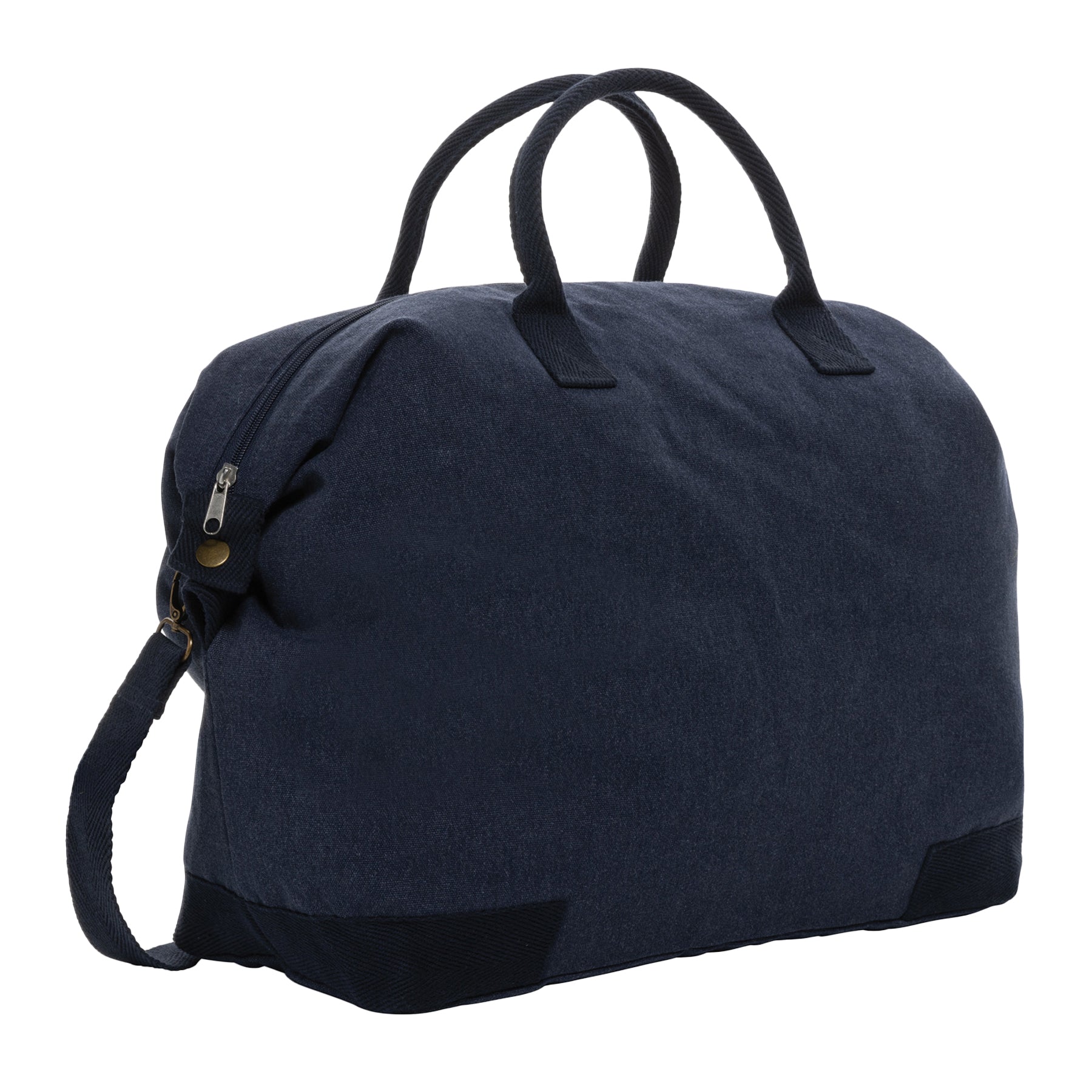 Navy - Side - XD Collection Kezar Recycled Canvas 40L Weekend Bag