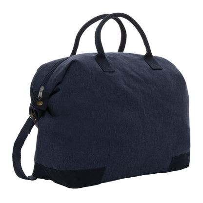 Navy - Side - XD Collection Kezar Recycled Canvas 40L Weekend Bag