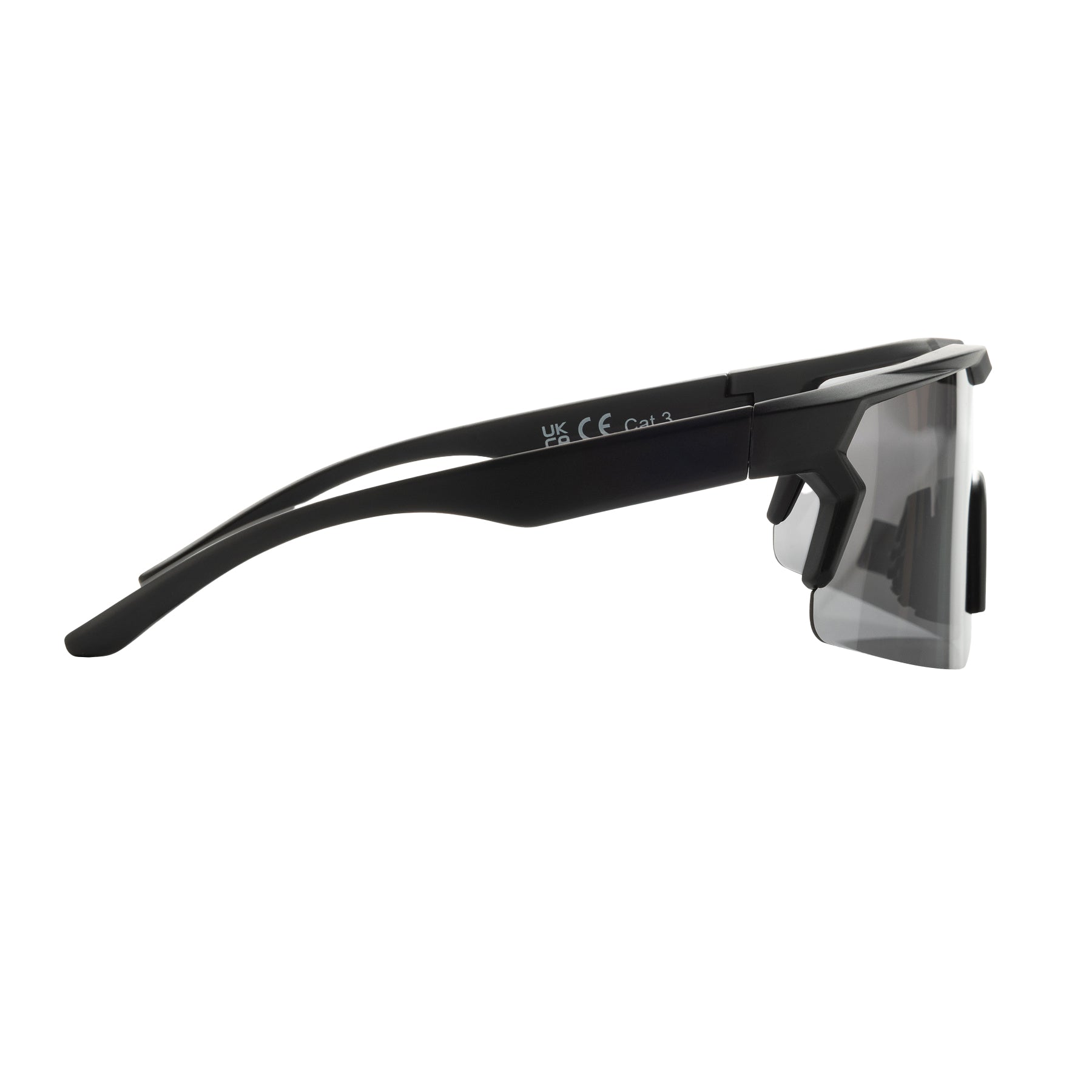 Black - Back - XD Collection SproShield Plastic Sunglasses