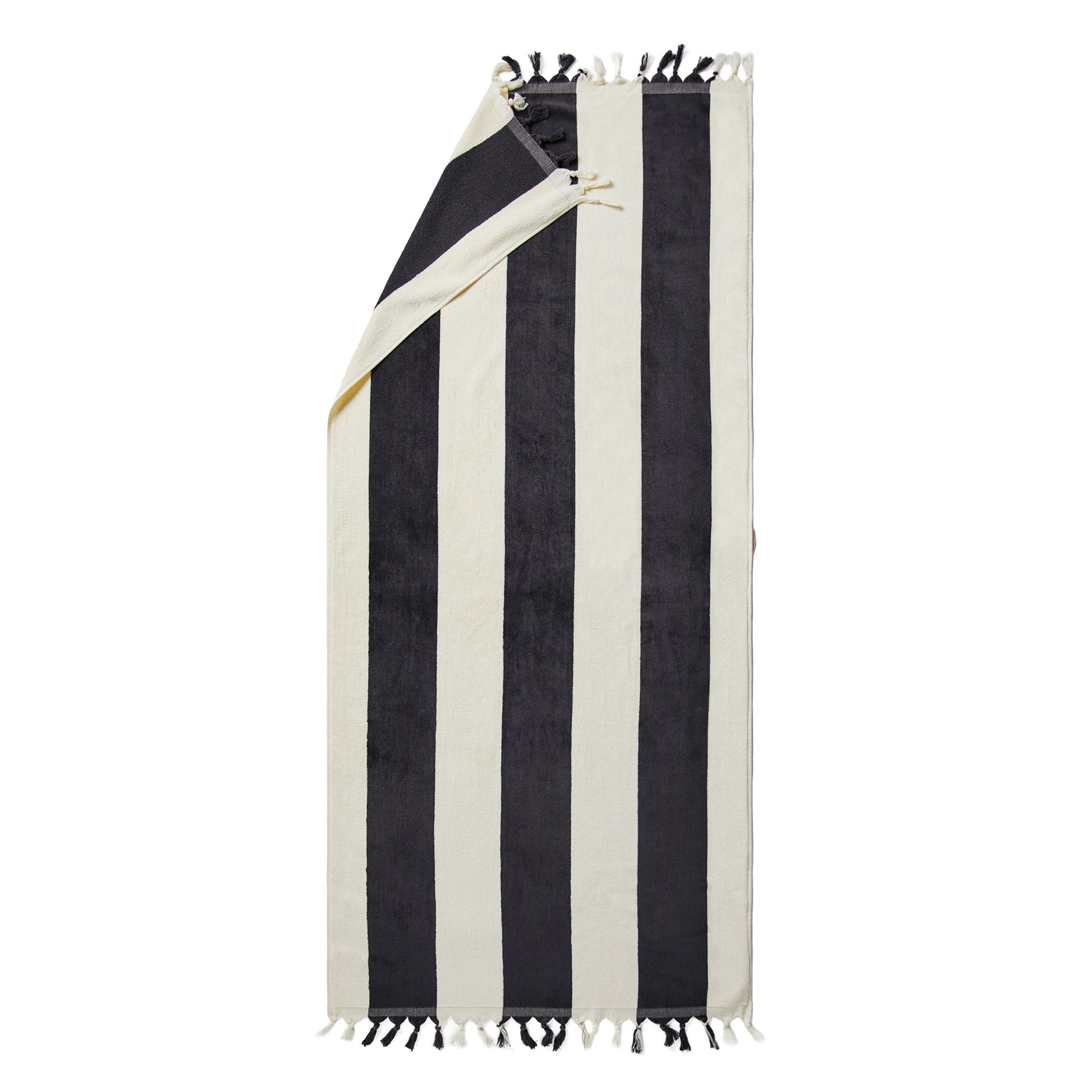 Black - Back - Vinga Valmer Beach Towel