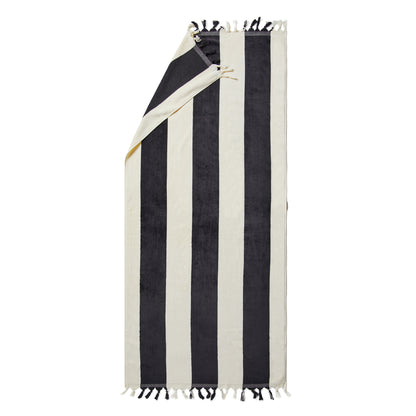 Black - Back - Vinga Valmer Beach Towel