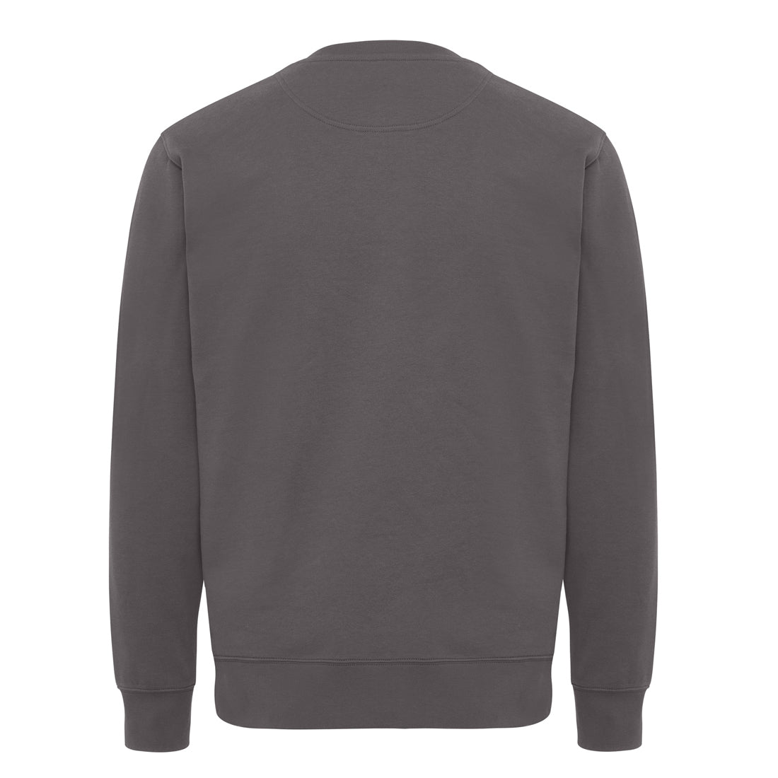 Anthracite - Back - Iqoniq Unisex Adult Kruger Recycled Cotton Crew Neck Relaxed Fit Sweatshirt