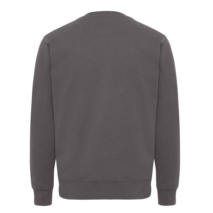 Anthracite - Back - Iqoniq Unisex Adult Kruger Recycled Cotton Crew Neck Relaxed Fit Sweatshirt