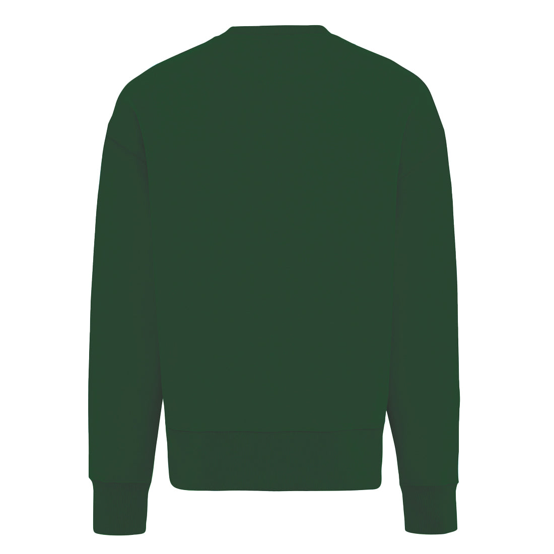 Forest Green - Back - Iqoniq Unisex Adult Kruger Recycled Cotton Crew Neck Relaxed Fit Sweatshirt