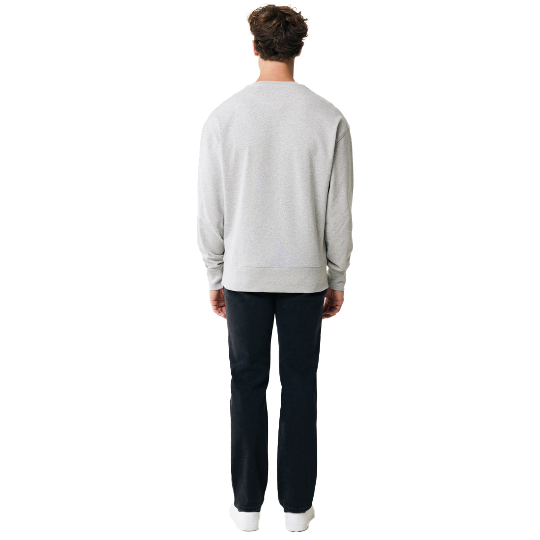 Heather Grey - Lifestyle - Iqoniq Unisex Adult Kruger Recycled Cotton Crew Neck Relaxed Fit Sweatshirt