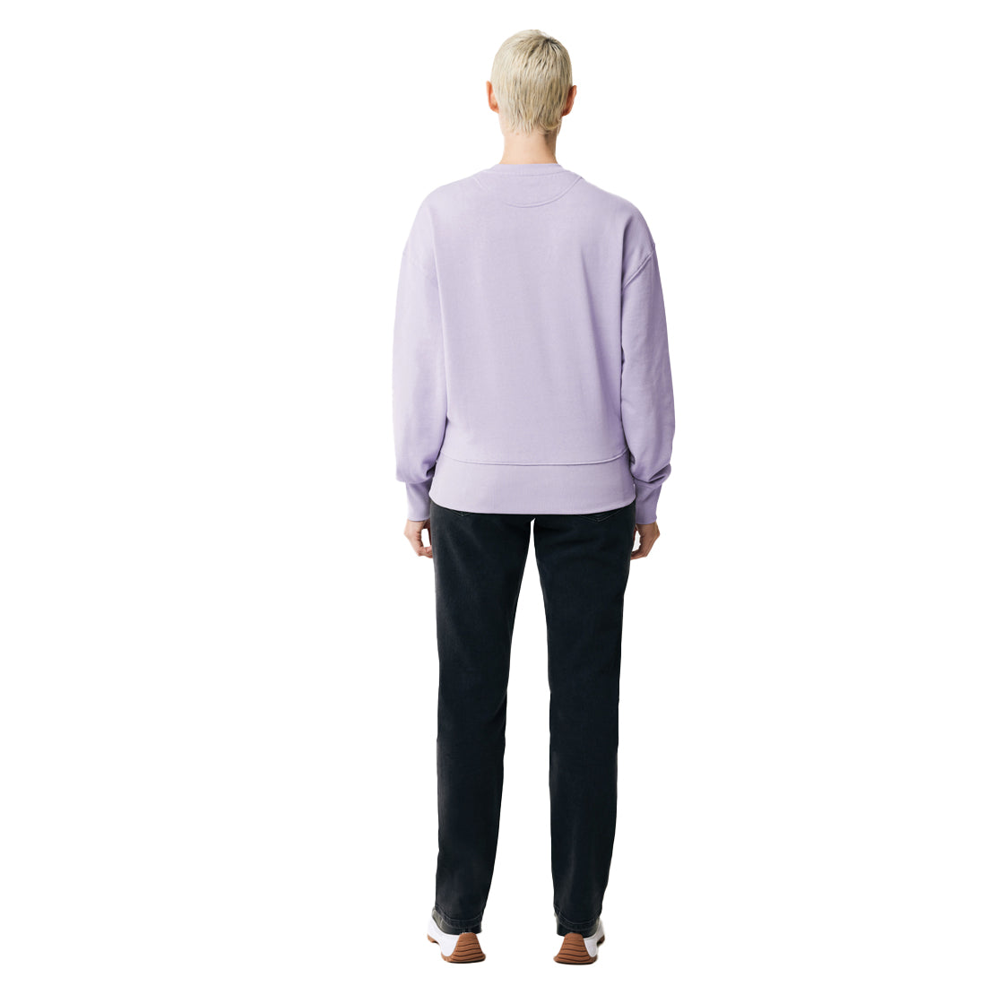 Lavender - Lifestyle - Iqoniq Unisex Adult Kruger Recycled Cotton Crew Neck Relaxed Fit Sweatshirt