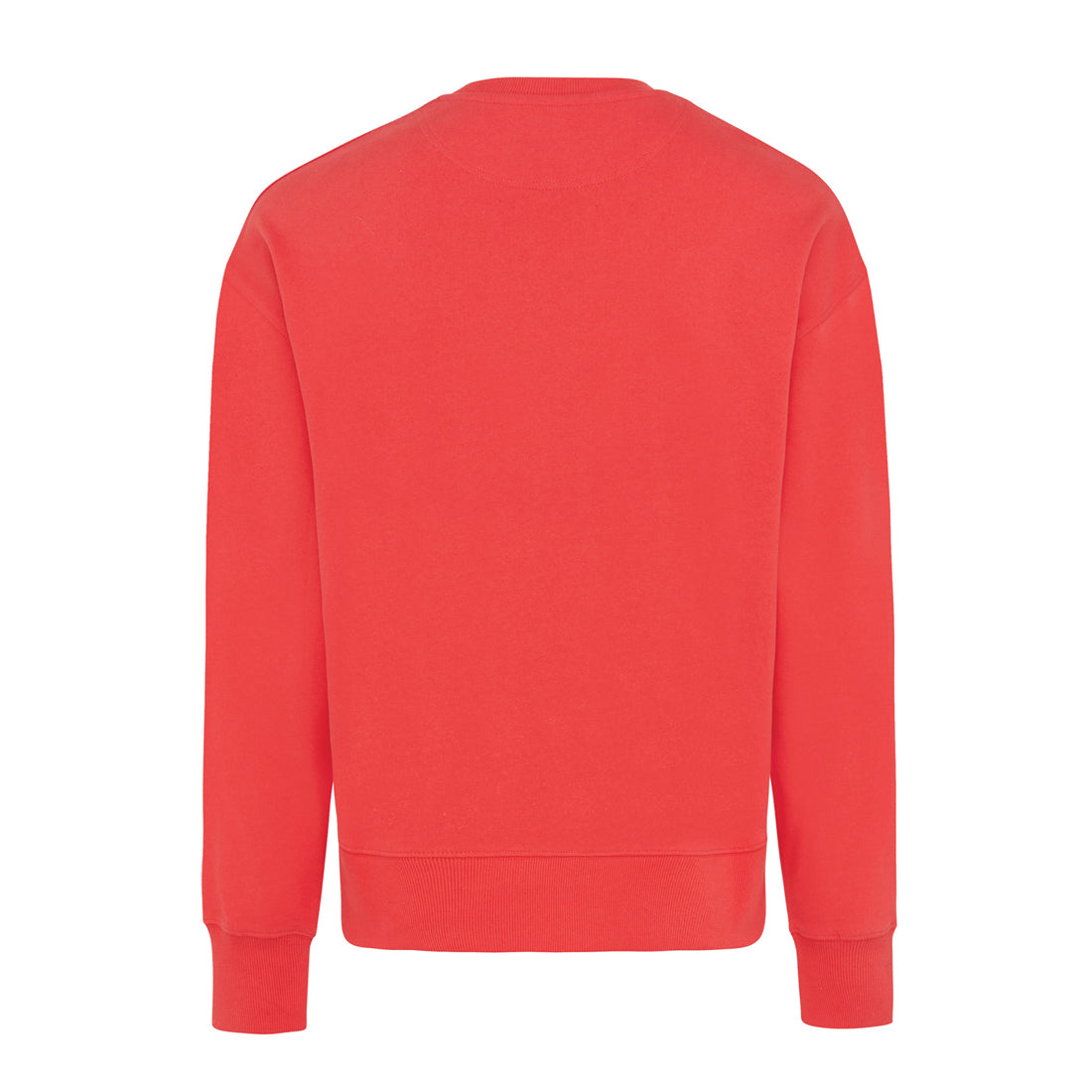 Luscious Red - Back - Iqoniq Unisex Adult Kruger Recycled Cotton Crew Neck Relaxed Fit Sweatshirt