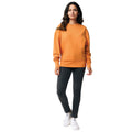 Sundial Orange - Side - Iqoniq Unisex Adult Kruger Recycled Cotton Crew Neck Relaxed Fit Sweatshirt