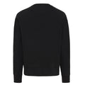 Black - Back - Iqoniq Unisex Adult Kruger Recycled Cotton Crew Neck Relaxed Fit Sweatshirt