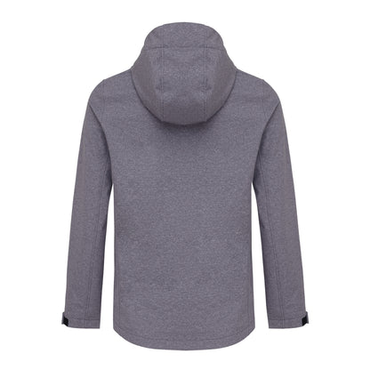 Vulcano Heather Grey - Back - Iqoniq Womens-Ladies Makalu Recycled Polyester Soft Shell Jacket