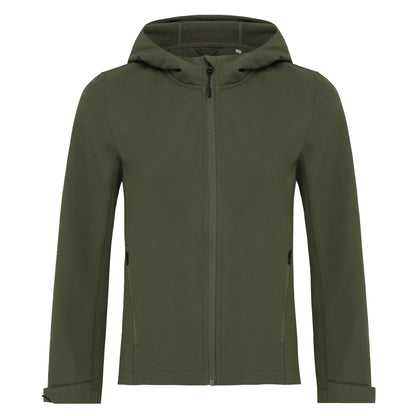 Khaki Green - Front - Iqoniq Womens-Ladies Makalu Recycled Polyester Soft Shell Jacket