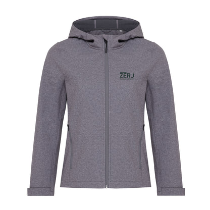Vulcano Heather Grey - Front - Iqoniq Womens-Ladies Makalu Recycled Polyester Soft Shell Jacket