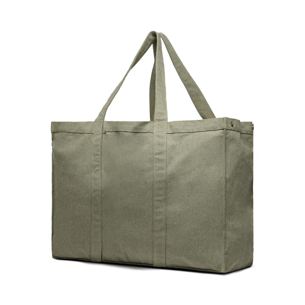 Green - Back - Vinga Hilo Aware Maxi Canvas Recycled 32L Tote Bag