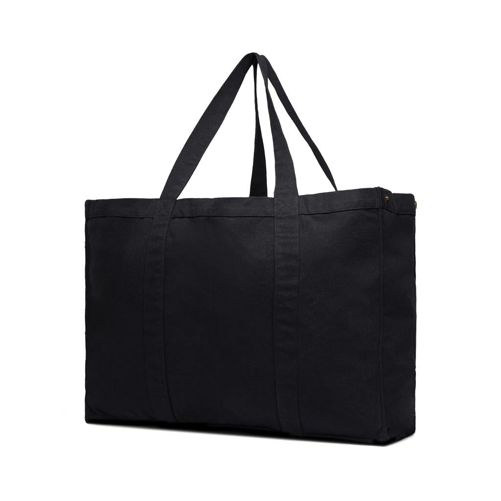 Black - Side - Vinga Hilo Aware Maxi Canvas Recycled 32L Tote Bag