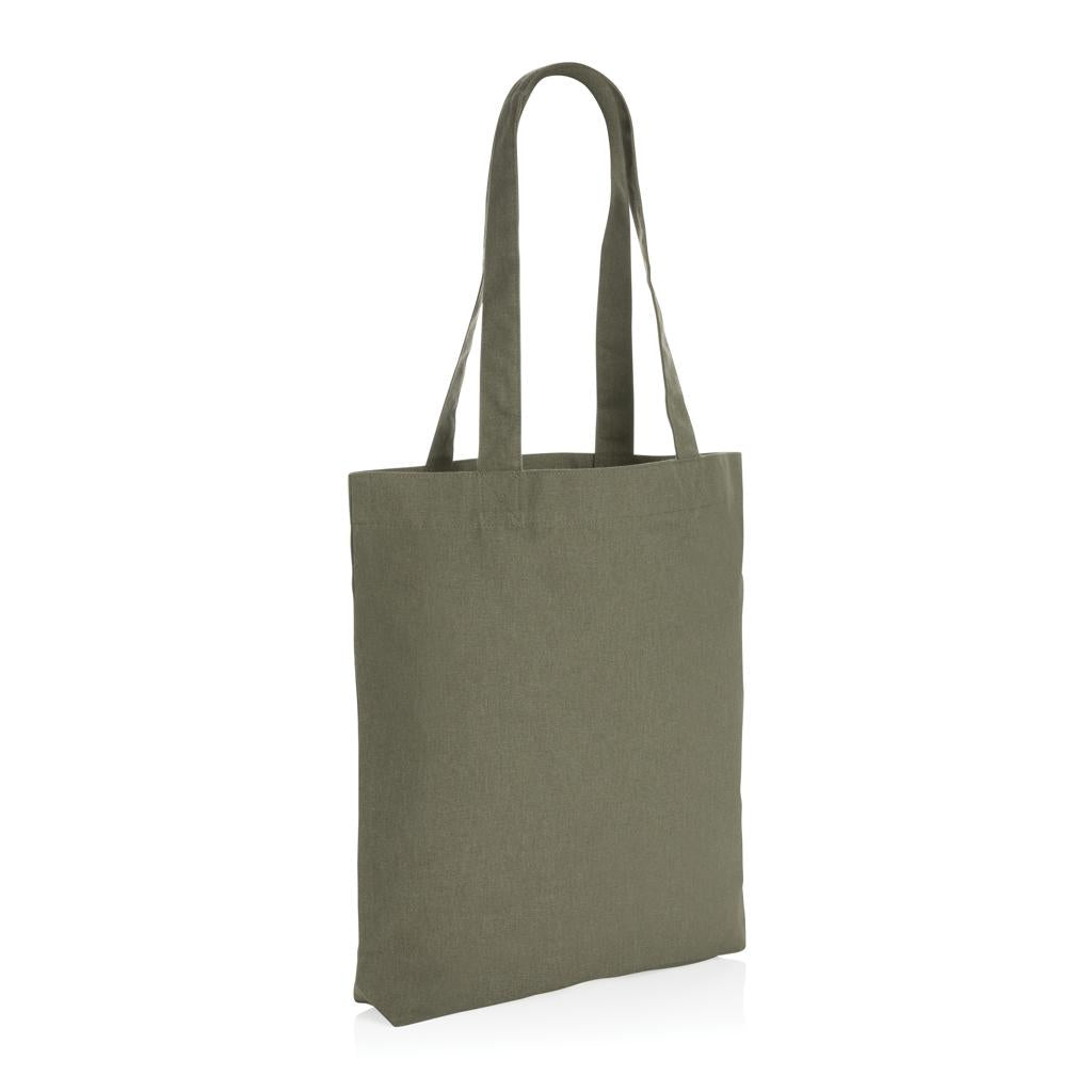Green - Back - XD Collection Impact Aware Recycled Canvas Undyed Tote Bag
