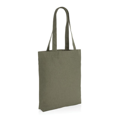 Green - Back - XD Collection Impact Aware Recycled Canvas Undyed Tote Bag