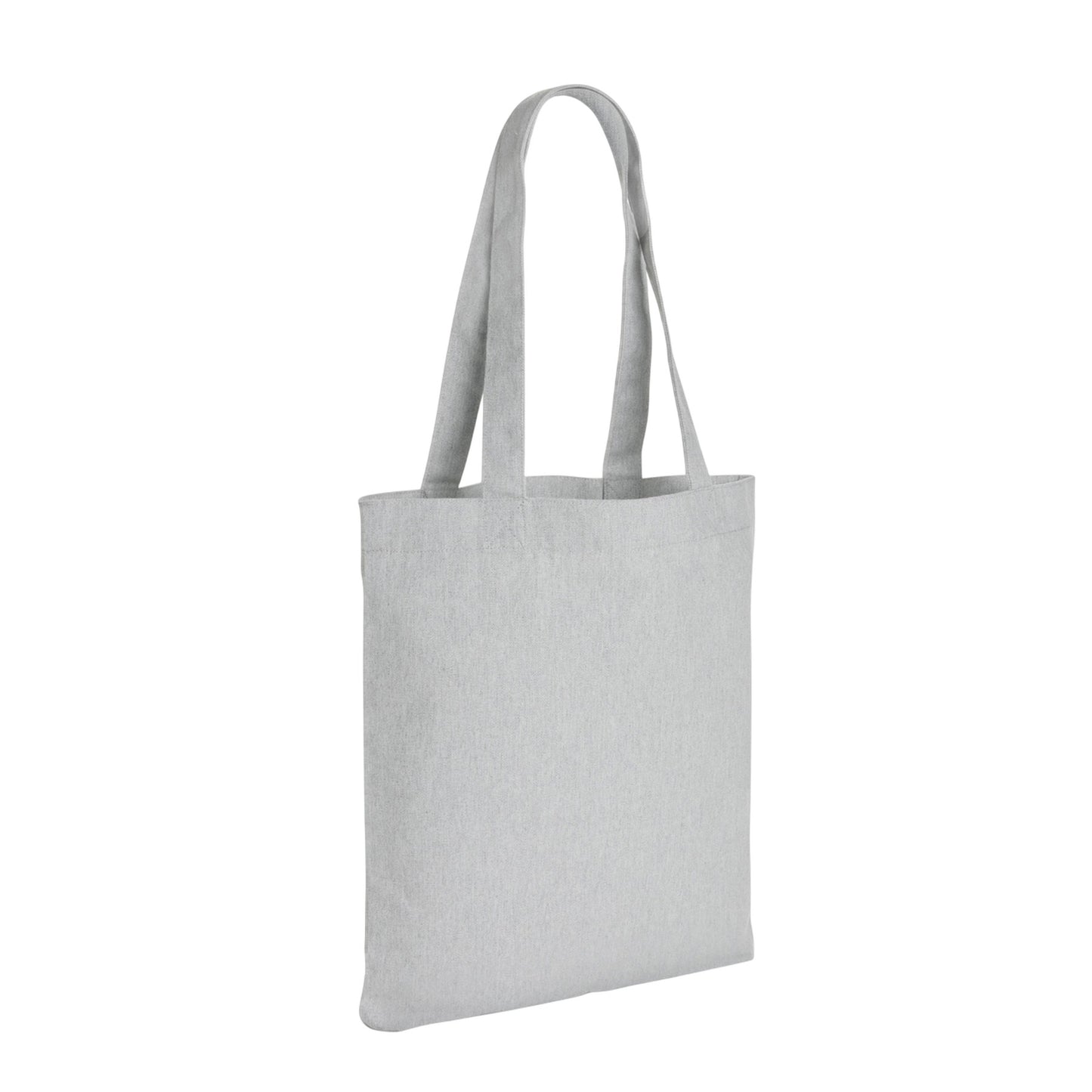 Grey - Back - XD Collection Impact Aware Recycled Canvas Undyed Tote Bag