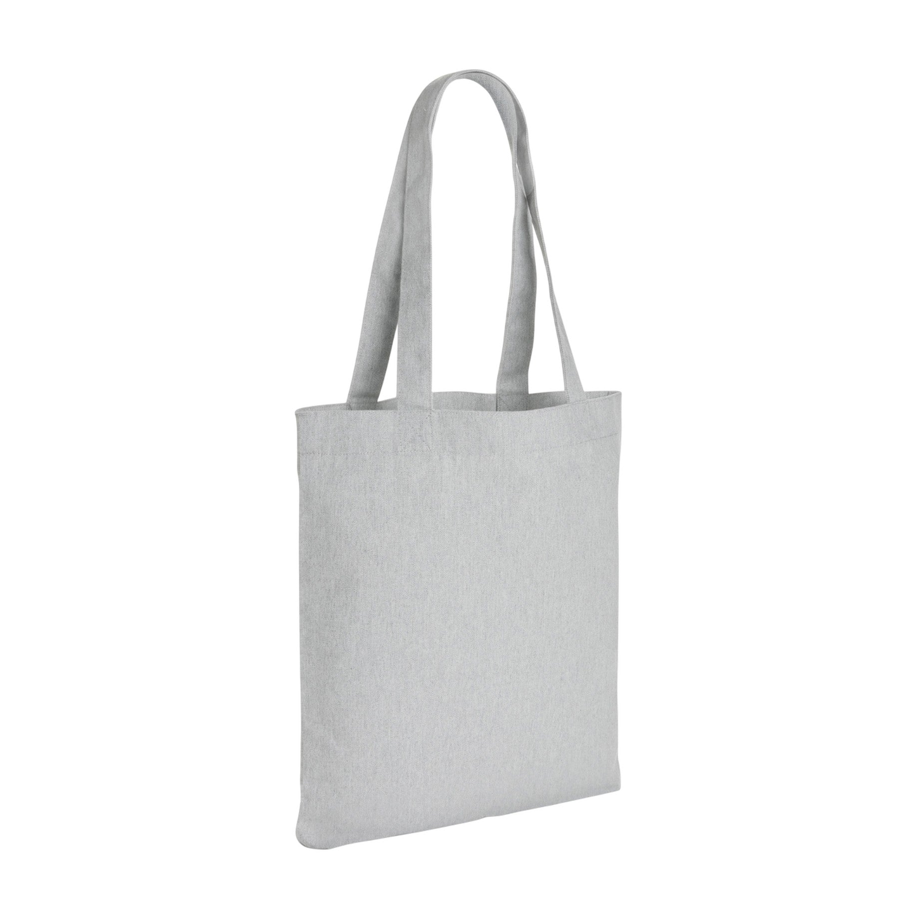 Grey - Back - XD Collection Impact Aware Recycled Canvas Undyed Tote Bag