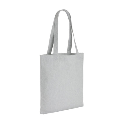 Grey - Back - XD Collection Impact Aware Recycled Canvas Undyed Tote Bag