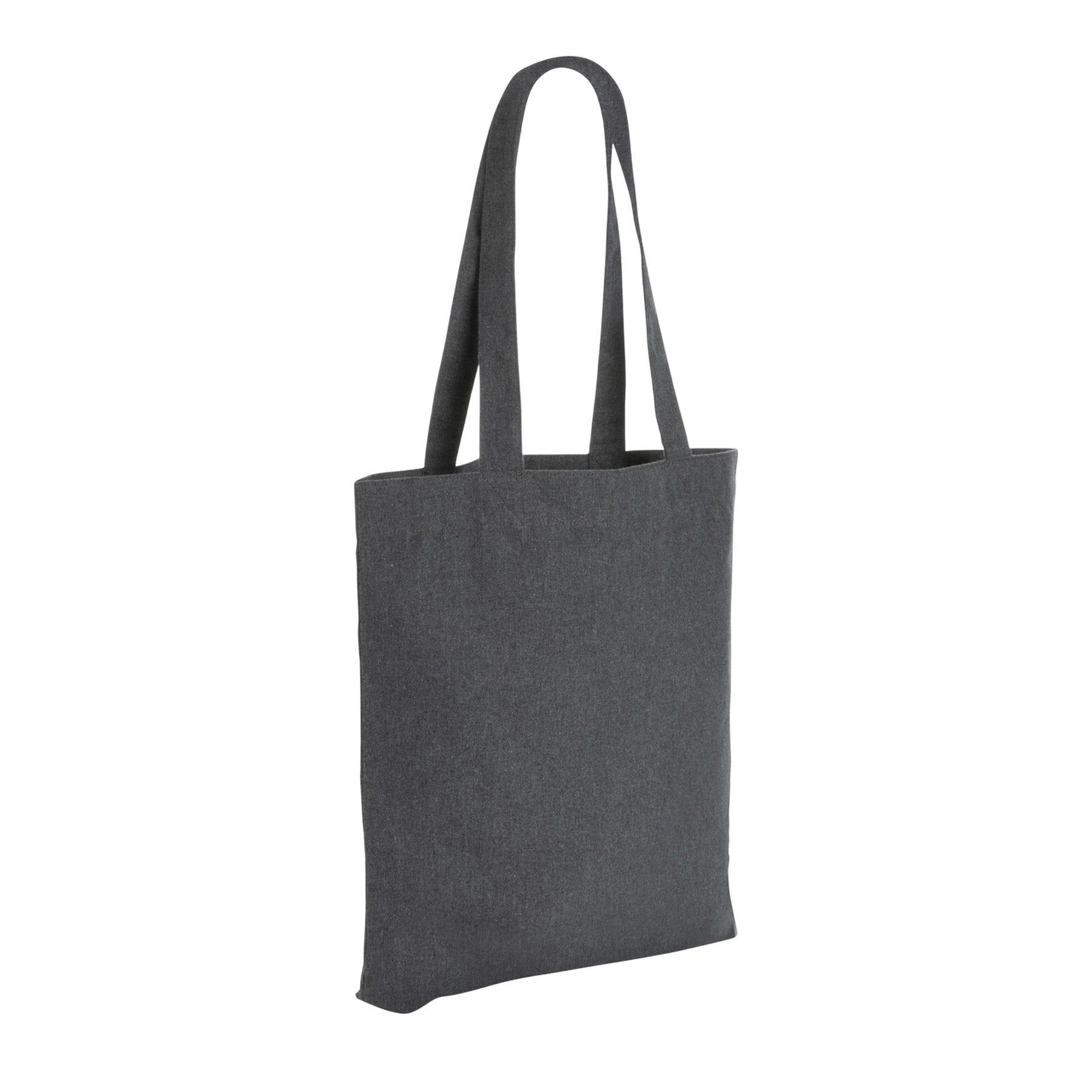 Anthracite - Back - XD Collection Impact Aware Recycled Canvas Undyed Tote Bag