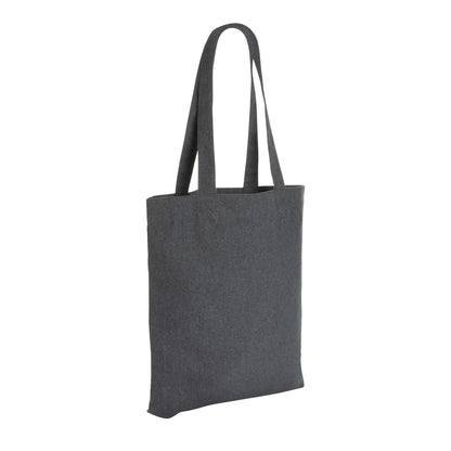 Anthracite - Back - XD Collection Impact Aware Recycled Canvas Undyed Tote Bag