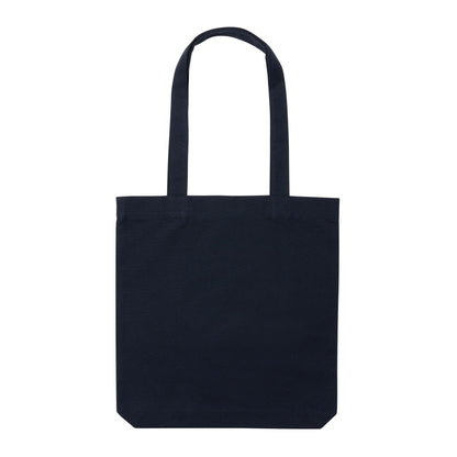 Navy - Front - XD Collection Impact Aware Recycled Canvas Undyed Tote Bag
