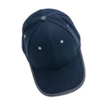 Navy - Pack Shot - XD Collection Impact Aware Contrast Brushed Cotton 6 Panel Cap