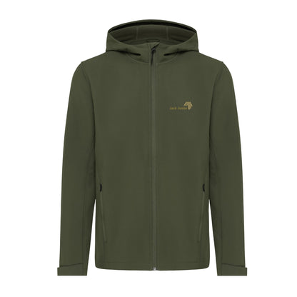 Khaki Green - Front - Iqoniq Mens Makalu Recycled Polyester Soft Shell Jacket