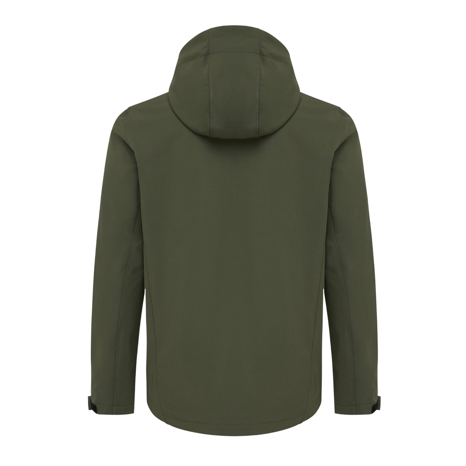 Khaki Green - Back - Iqoniq Mens Makalu Recycled Polyester Soft Shell Jacket