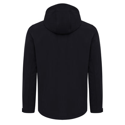 Black - Back - Iqoniq Mens Makalu Recycled Polyester Soft Shell Jacket