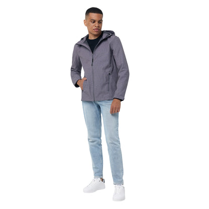 Vulcano Heather Grey Heather - Side - Iqoniq Mens Makalu Recycled Polyester Soft Shell Jacket