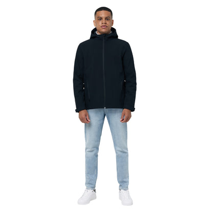 Black - Side - Iqoniq Mens Makalu Recycled Polyester Soft Shell Jacket