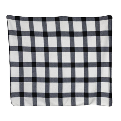 White - Back - XD Collection Fleece Plaid Blanket