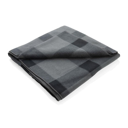 Anthracite - Front - XD Collection Fleece Plaid Blanket